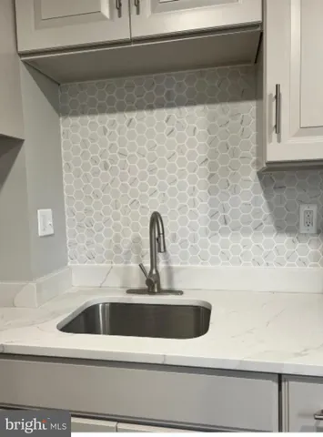 a close view of sink and tap