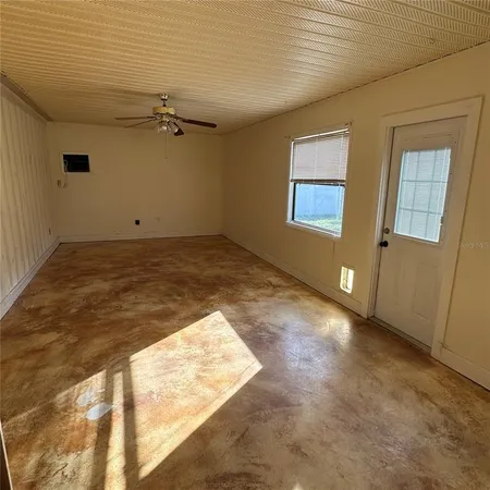 a view of a room with window