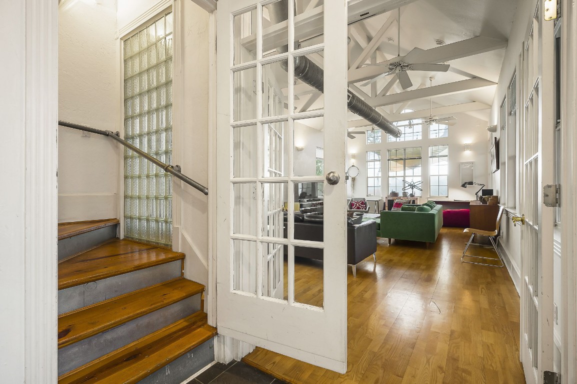 1007 East 8th Street Austin, TX 78702 - Photo 19 of 37 a view of entryway and hall with wooden floor