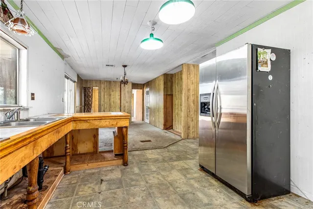a bathroom with a shower curtain