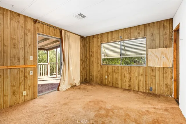 a view of a room with an empty room