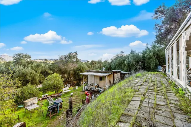 a view of a city with mountains in the background