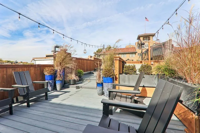 a view of road with card board