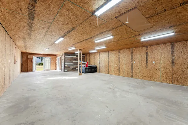 an aerial view of swimming pool