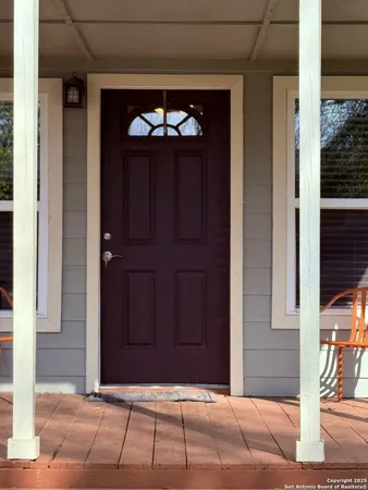 a view of a entryway door