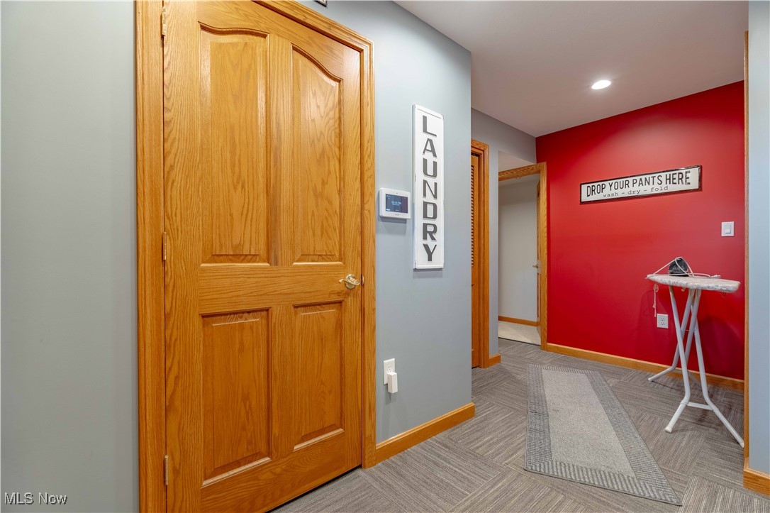 90480 Kilgore Ridge Road Scio, OH 43988 - Photo 21 of 39 Corridor featuring carpet flooring and recessed lighting