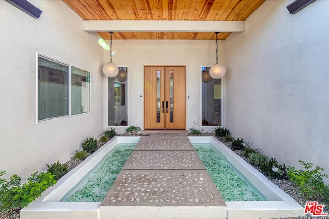 a front view of a house