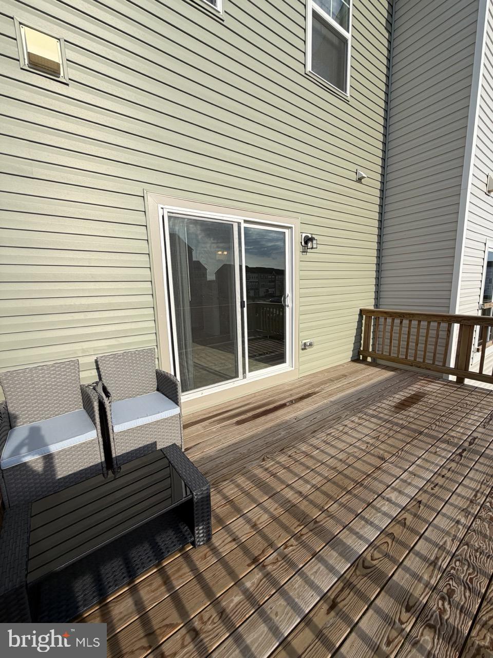 146 Galaxy Place Stephenson, VA 22656 - Photo 18 of 46 a view of a wooden deck with a bench