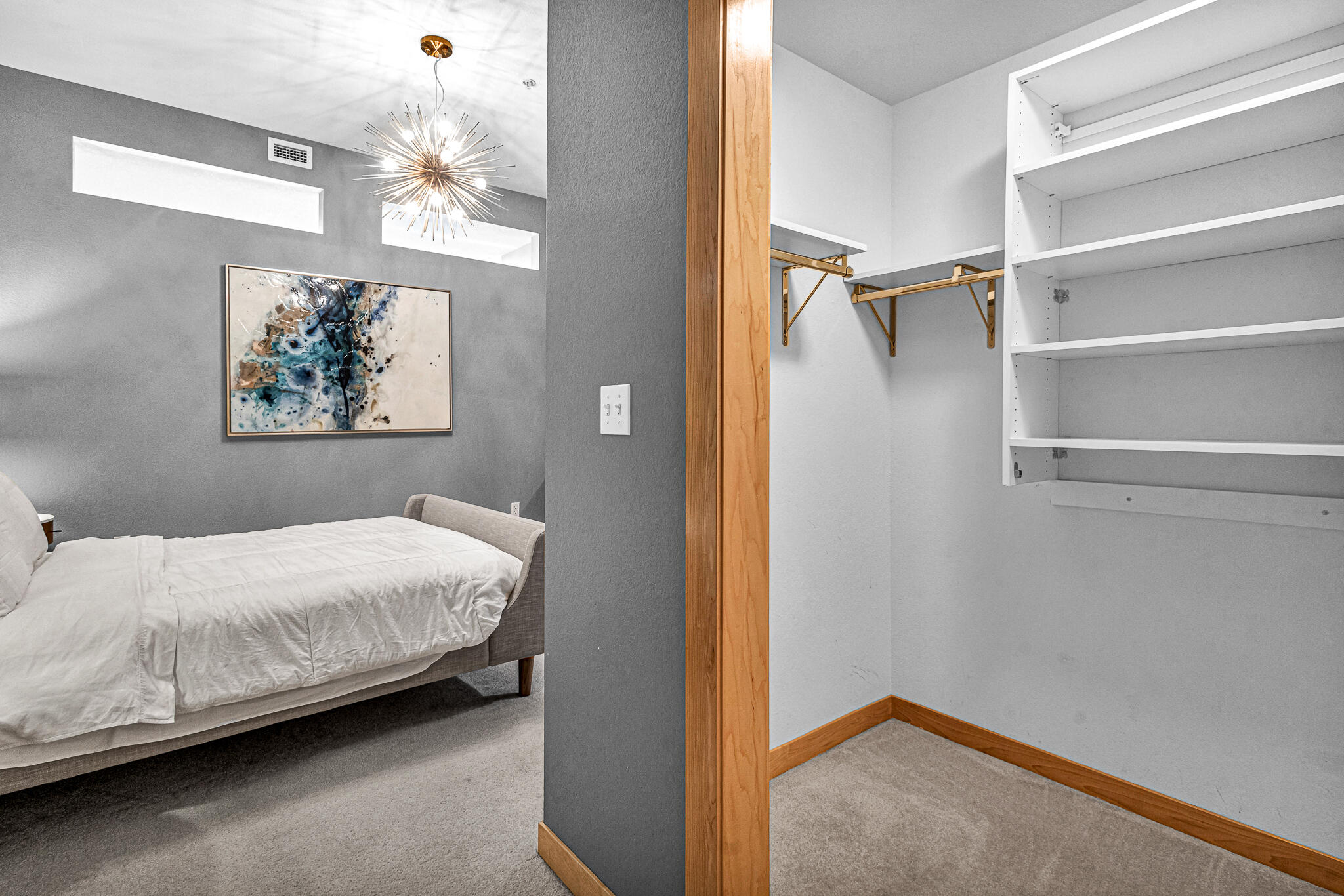 106 West Seeboth Street, Unit 813 Milwaukee, WI 53204 - Photo 13 of 48 Bedroom w/Walk-through Closet