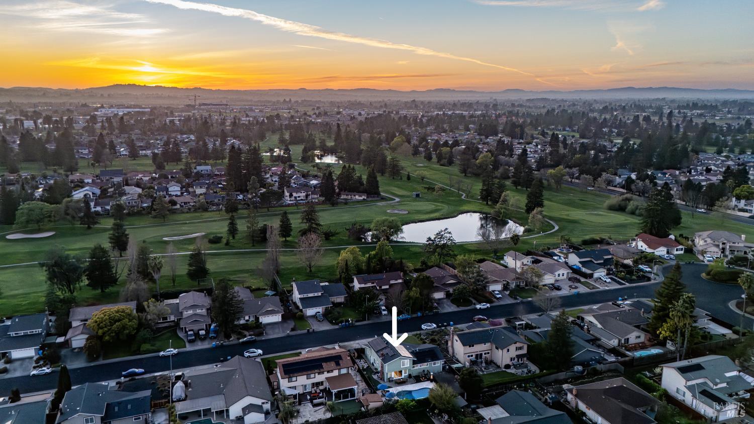 5328 Daniel Drive Rohnert Park, CA 94928 - Photo 35 of 42 a view of a city with mountains in the background