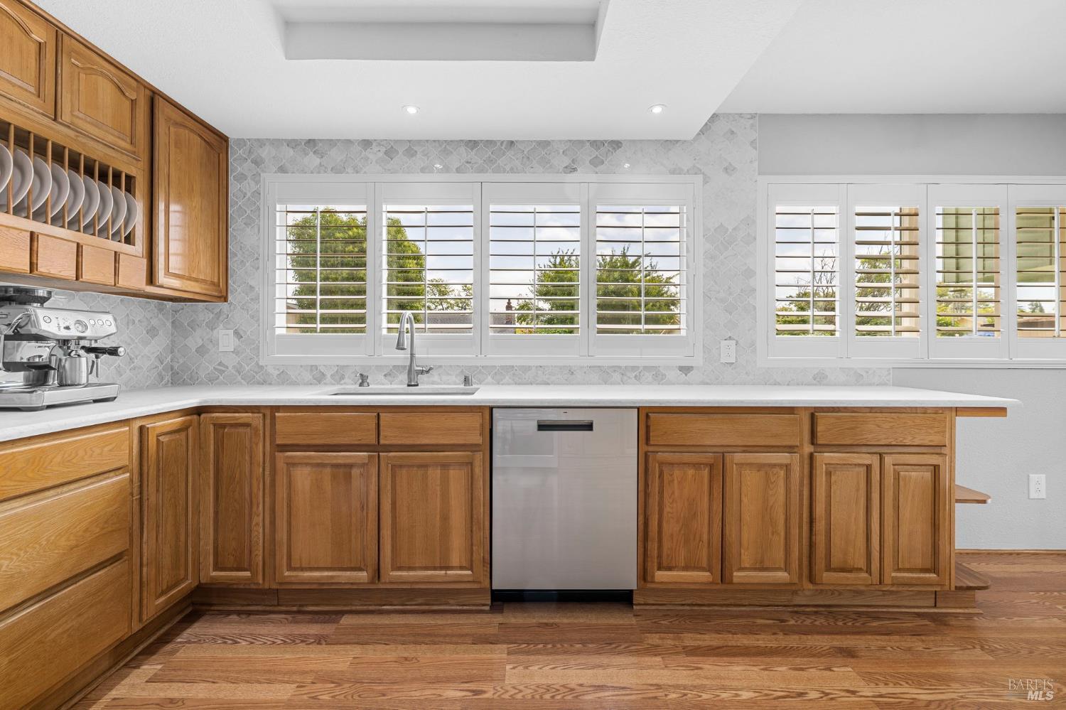 5328 Daniel Drive Rohnert Park, CA 94928 - Photo 8 of 42 a kitchen with granite countertop a sink window and cabinets
