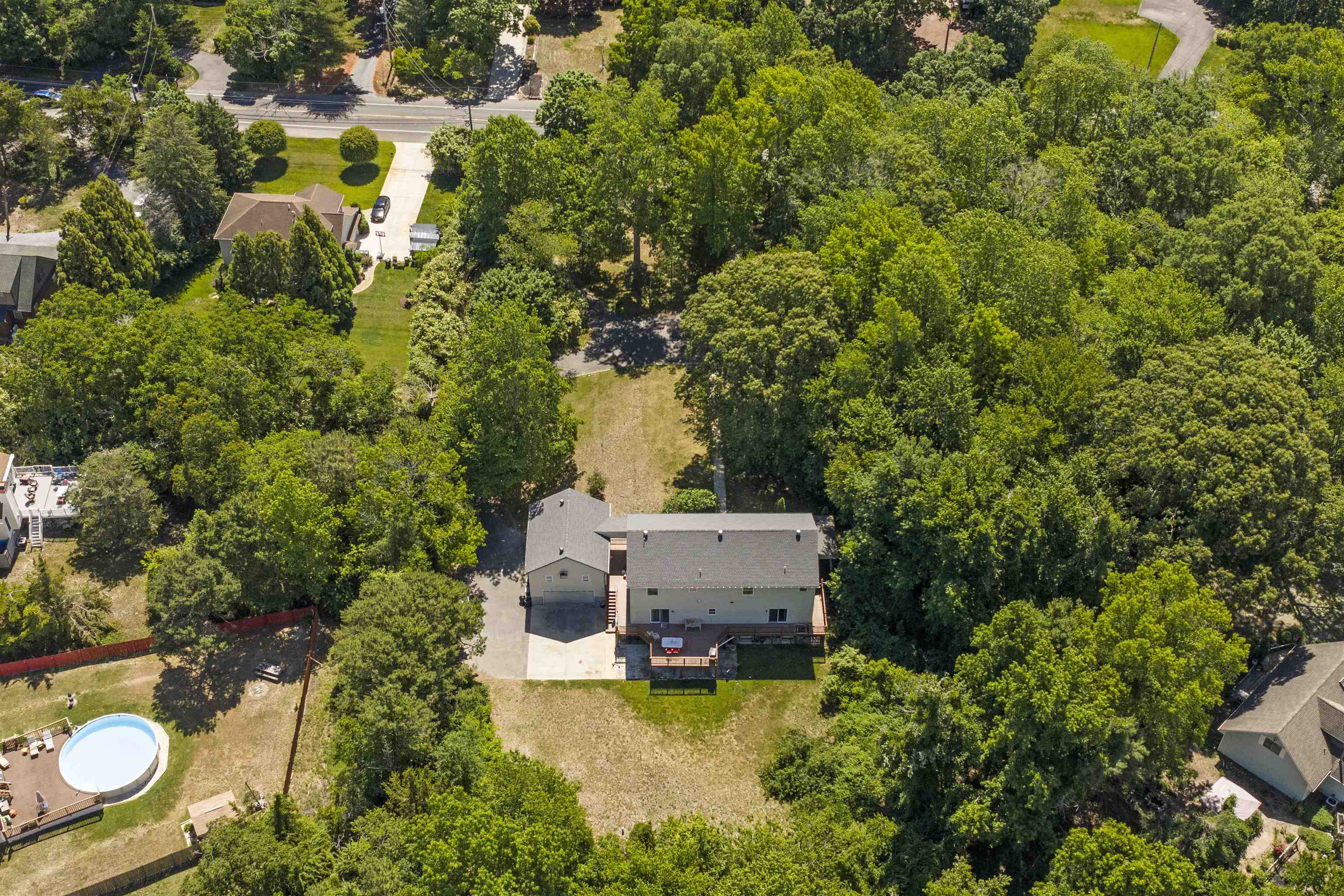 551 Shunpike Road Cape May Court House, NJ 08210 - Photo 41 of 47 an aerial view of a house with yard swimming pool and outdoor seating