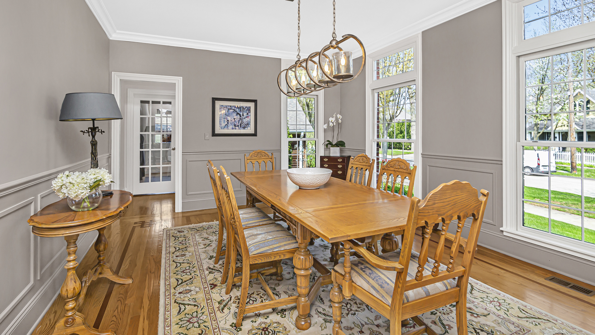 300 Walnut Street Winnetka, IL 60093 - Photo 5 of 28 a view of a dining room with furniture window and wooden floor