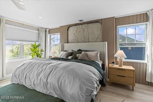 a workspace with furniture and a window