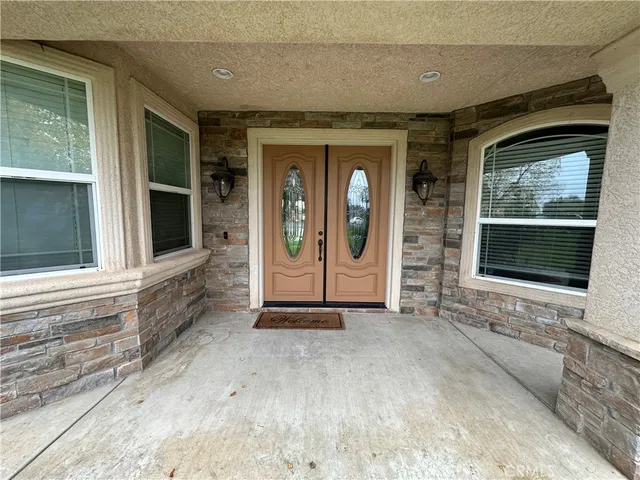a view of front door of house