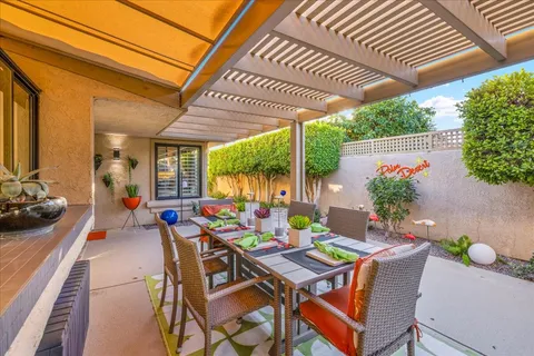 a view of a swimming pool and lake view