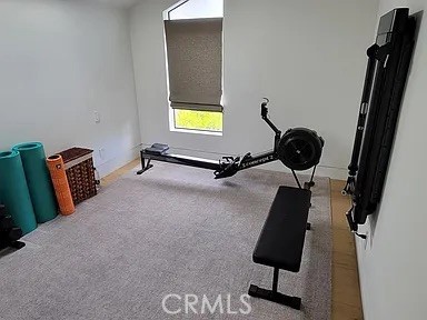 12132 Otsego Street Valley Village, CA 91607 - Photo 65 of 75 a room with gym equipment and a window