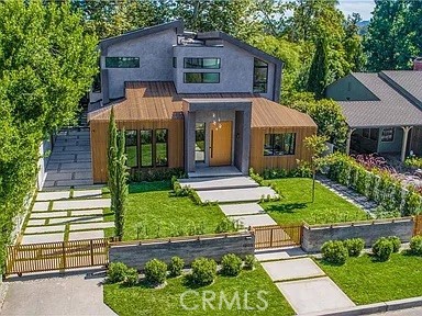 12132 Otsego Street Valley Village, CA 91607 - Photo 71 of 75 front view of a house with a yard