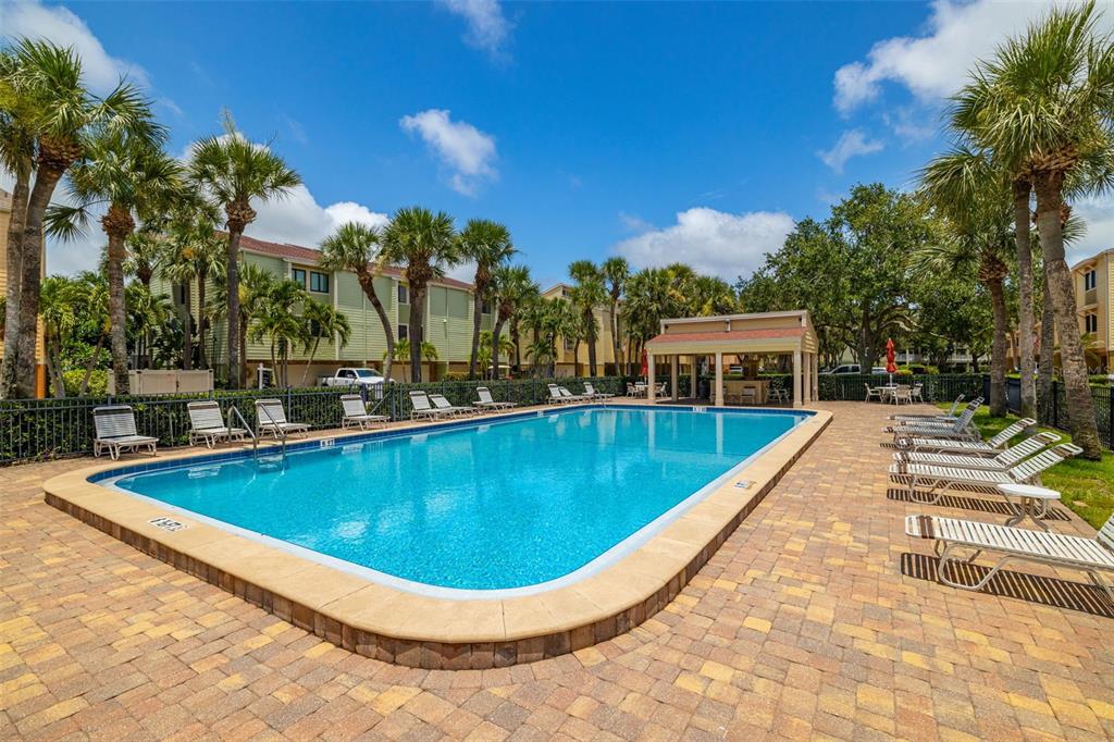 533 Sandy Hook Road Treasure Island, FL 33706 - Photo 35 of 46 a view of a swimming pool with a yard