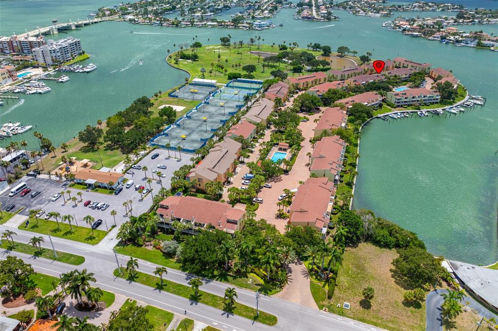 533 Sandy Hook Road Treasure Island, FL 33706 - Photo 44 of 46 an aerial view of ocean residential house with outdoor space