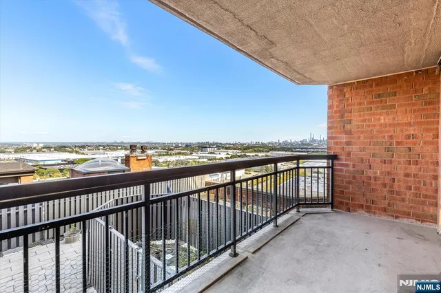 a view of city from balcony