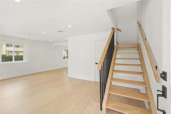 a view of an entryway with staircase