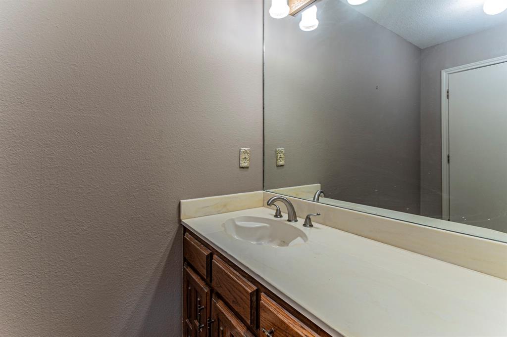 127 Nicklaus Nook Lancaster, TX 75146 - Photo 21 of 37 Bathroom with vanity and a textured wall