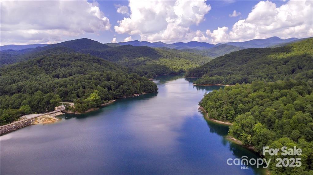 612 Old Home Place Road Tuckasegee, NC 28783 - Photo 32 of 42 a view of a lake with a mountain
