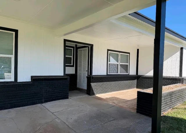 a view of front door