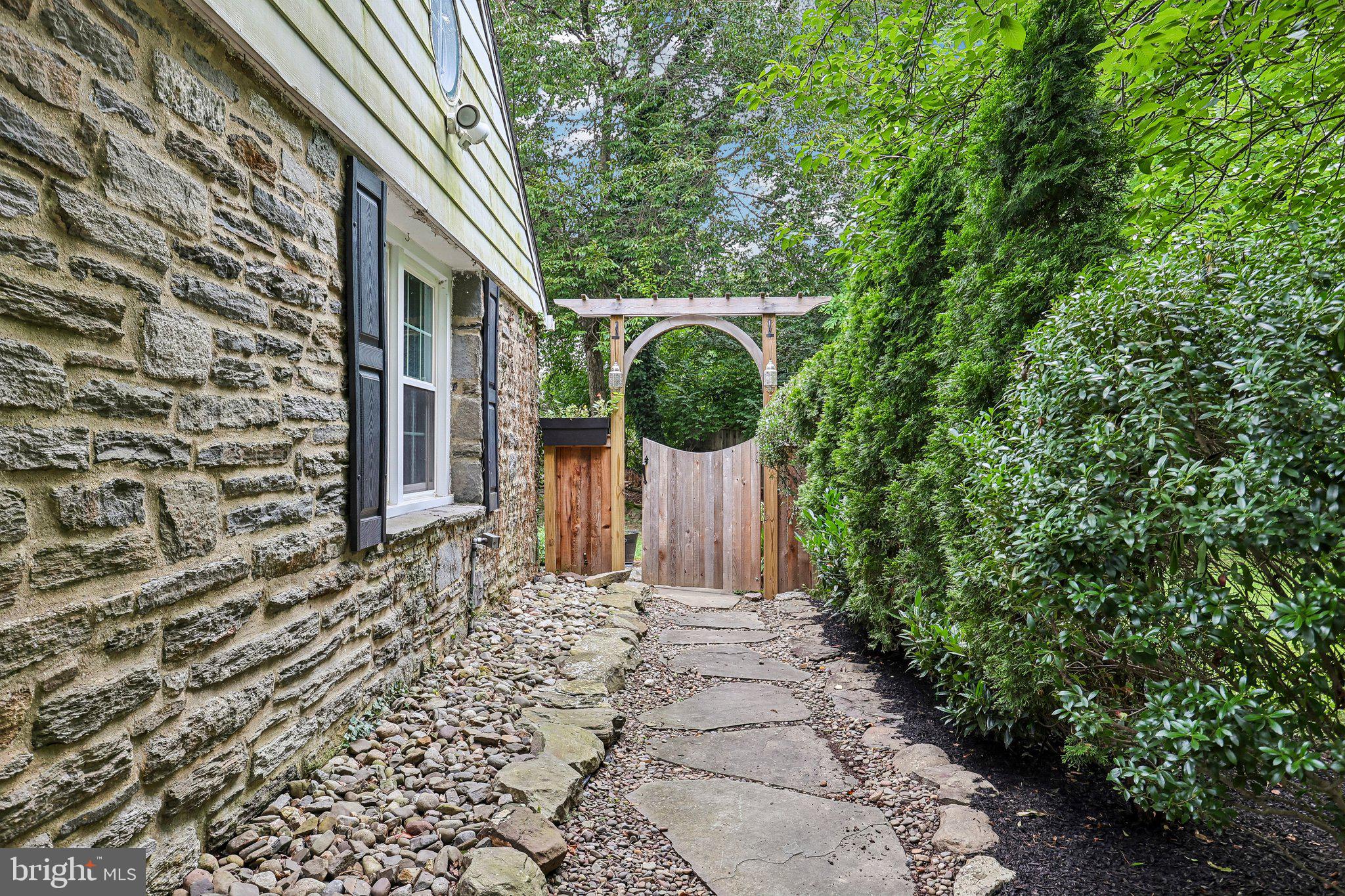1020 Church Road Wyncote, PA 19095 - Photo 39 of 49 Beyond the gate is a beautiful garden....