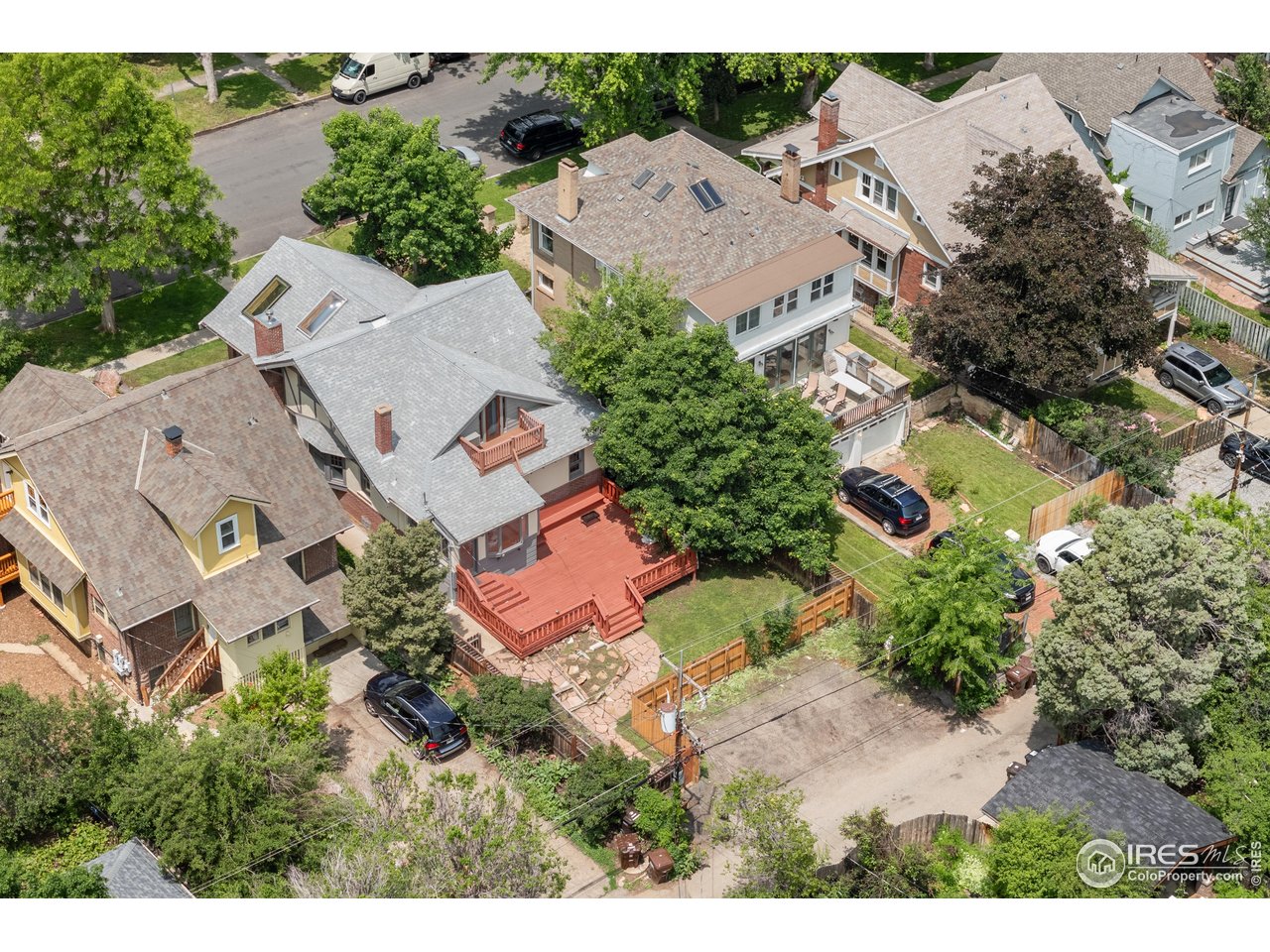 1020 10th Street Boulder, CO 80302 - Photo 36 of 38 an aerial view of residential house with outdoor space