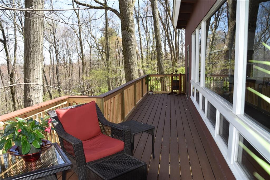 420 Highview Road Wexford, PA 15090 - Photo 22 of 25 Rear of home off the living room, New Trex 30 foot long deck - lower maintenance!