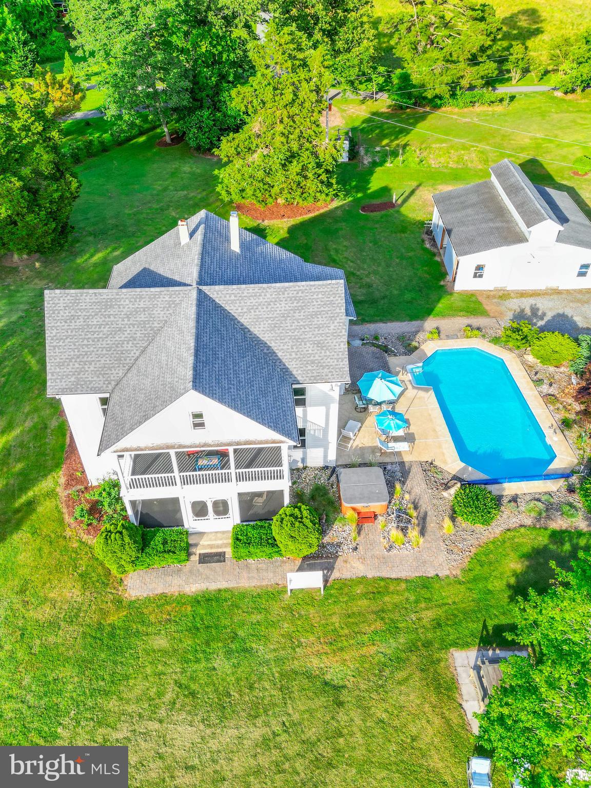 5365 Buena Vista Road Prince Frederick, MD 20678 - Photo 31 of 74 an aerial view of a house with a garden
