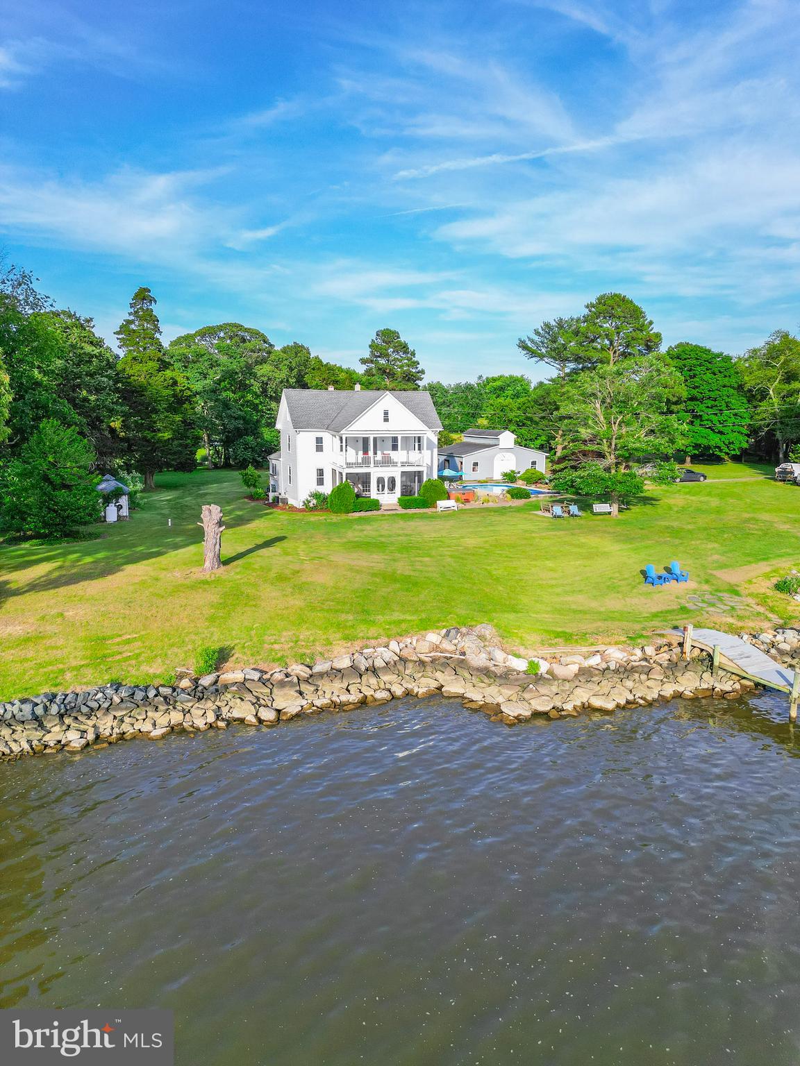 5365 Buena Vista Road Prince Frederick, MD 20678 - Photo 33 of 74 a view of a lake with a big yard