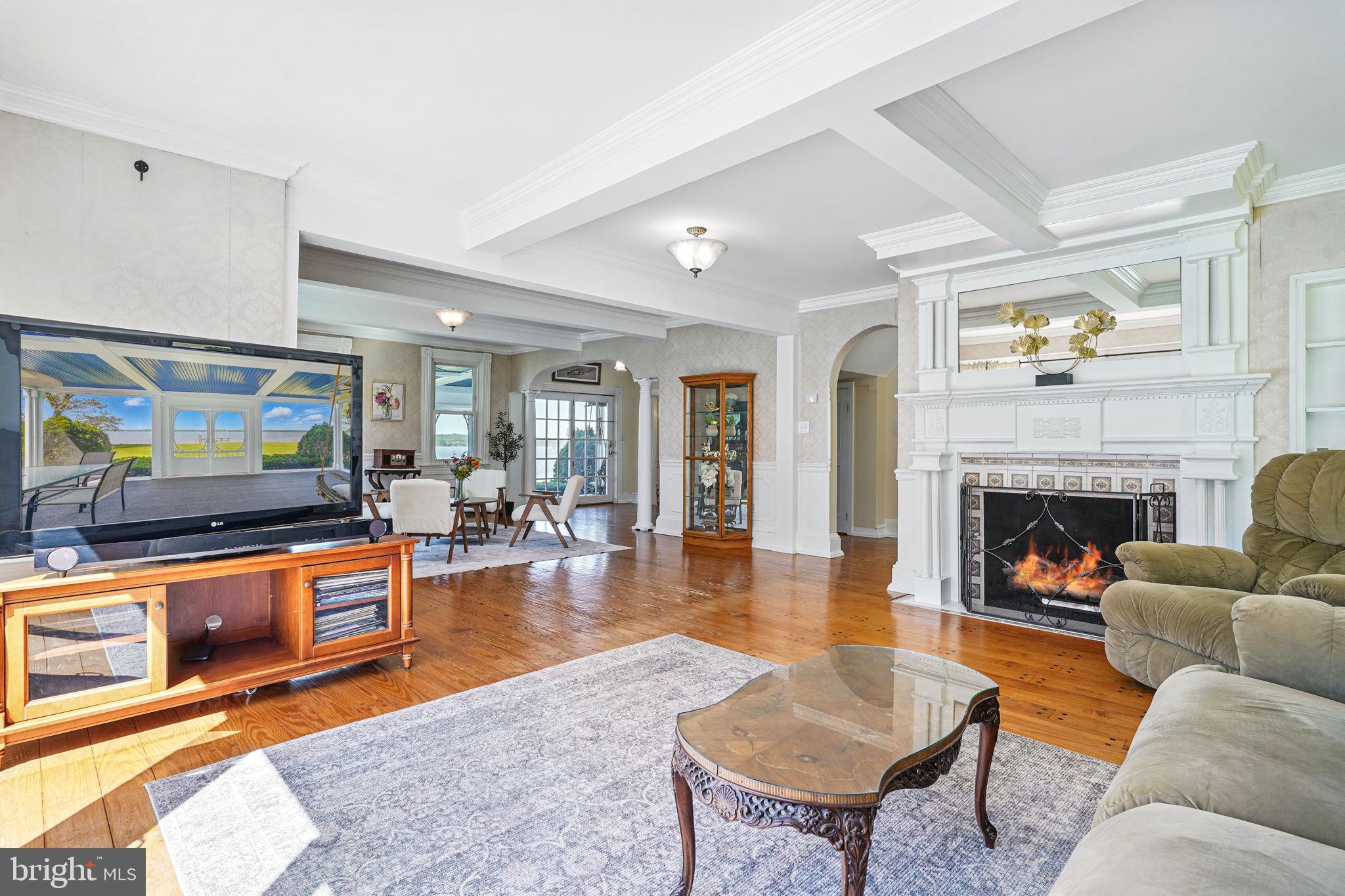 5365 Buena Vista Road Prince Frederick, MD 20678 - Photo 46 of 74 a living room with furniture and a flat screen tv