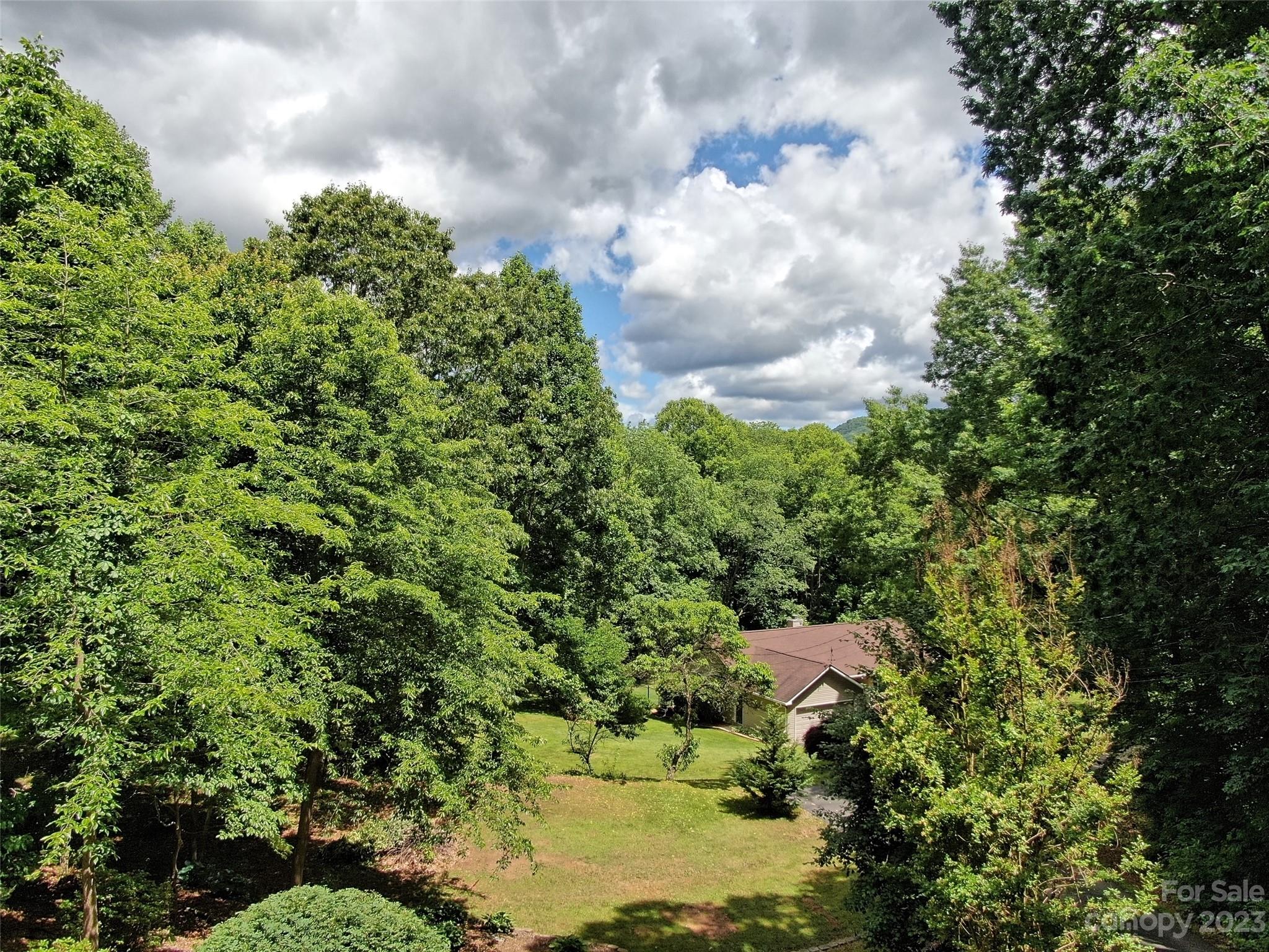 799 Nellie John Drive Clyde, NC 28721 - Photo 37 of 38 a backyard of a house with lots of green space