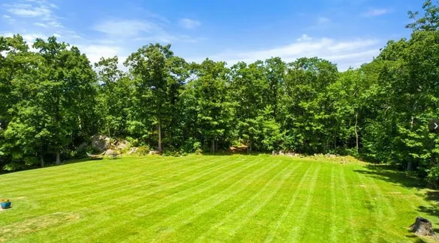 a backyard of a house