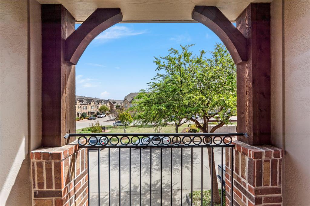 7929 Maddox Road Plano, TX 75024 - Photo 6 of 26 View of front covered front balcony with park view.