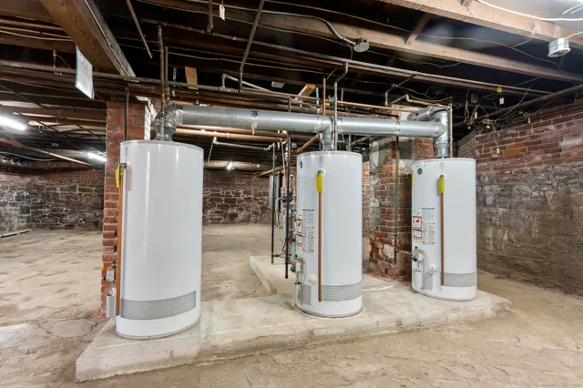 a view of water heater room