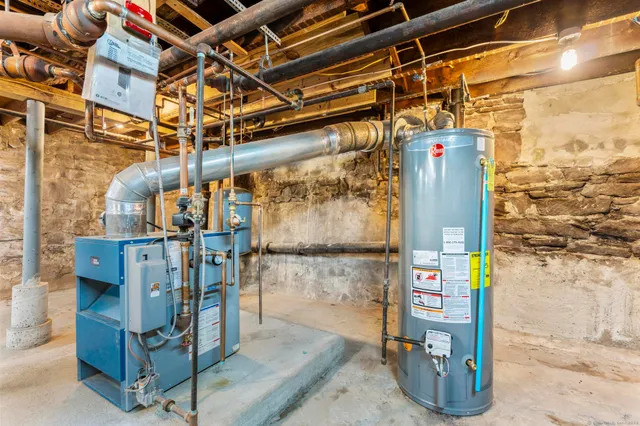 a view of water heater room