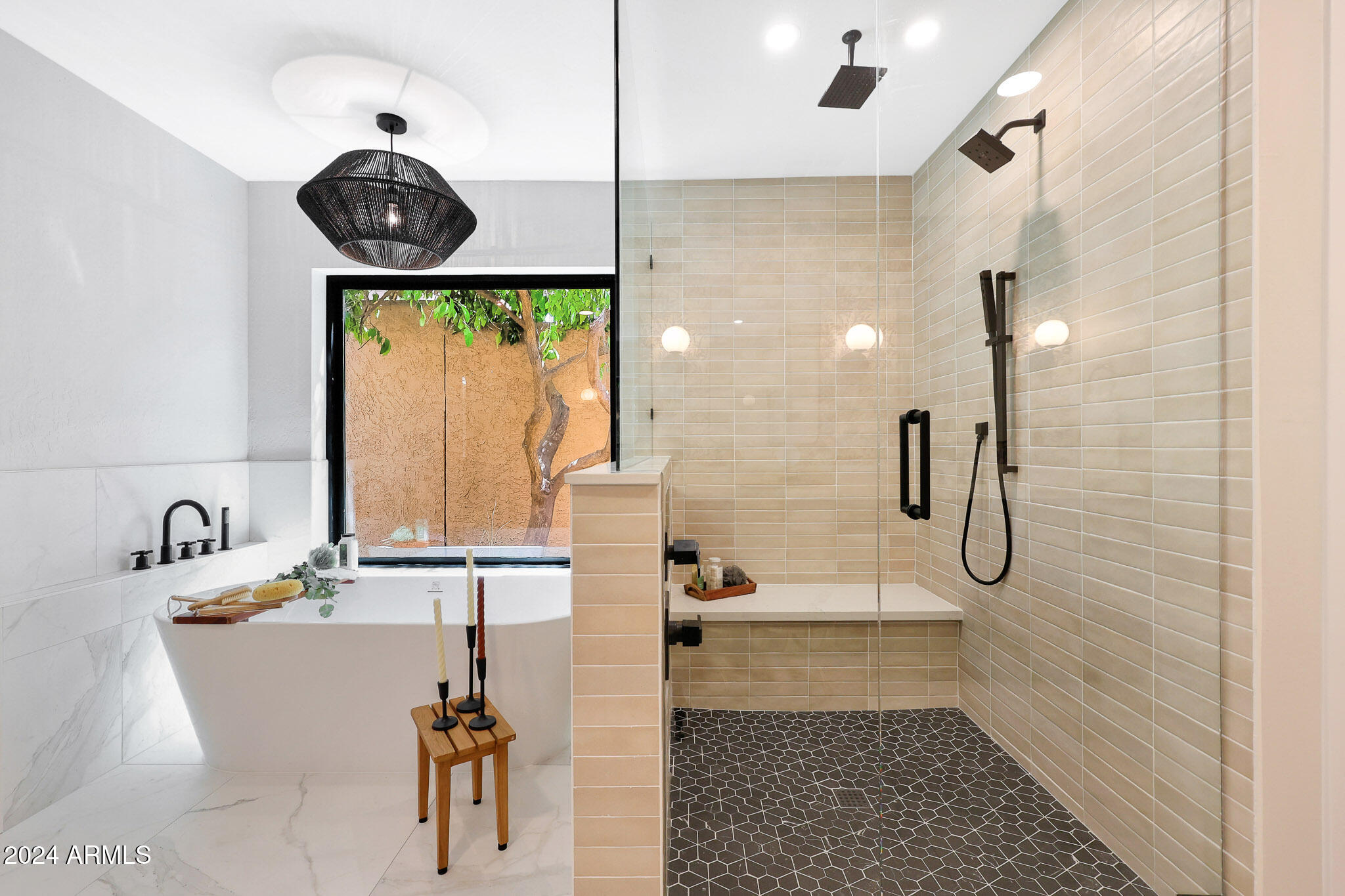 4440 East Camelback Road, Unit 32 Phoenix, AZ 85018 - Photo 31 of 54 a bathroom with a sink a toilet and shower