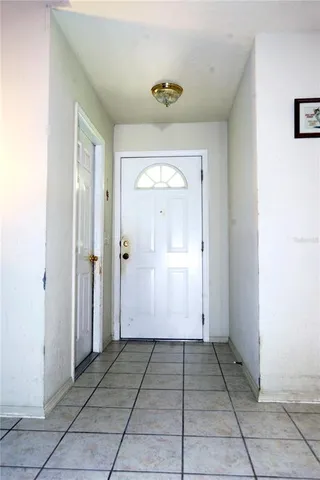 a view of an entryway door