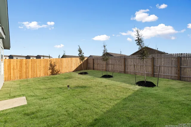 a backyard of a house