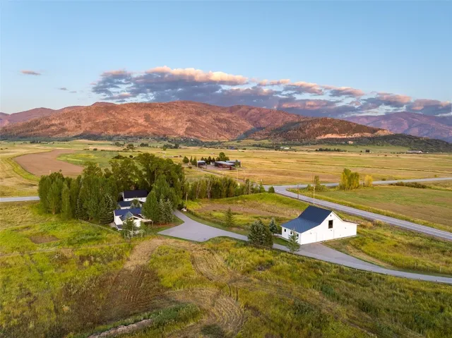 a view of a lake with a mountain