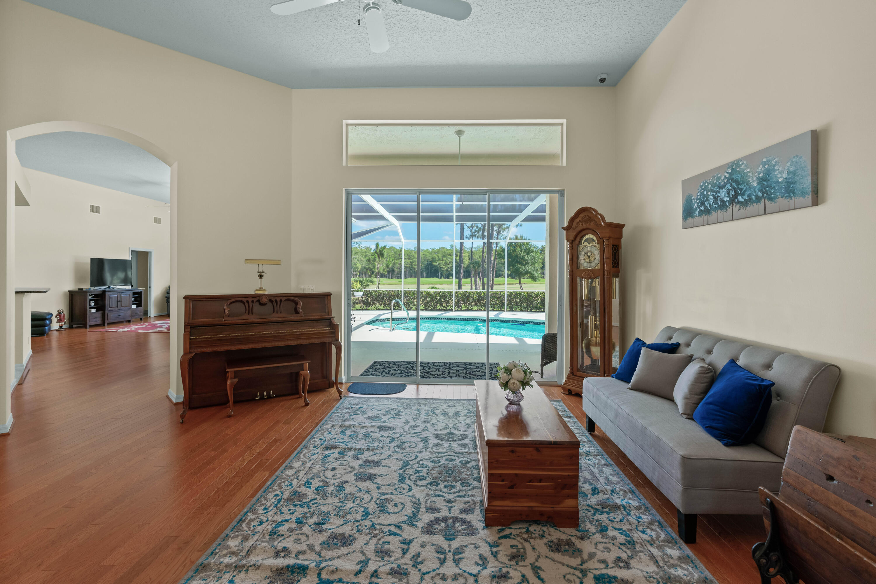 1440 Southeast Colony Way Jupiter, FL 33478 - Photo 11 of 57 Living Room w/Oak Floors