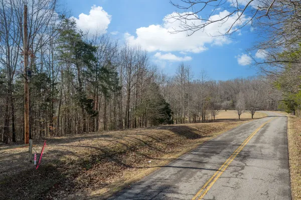 a view of empty room with trees