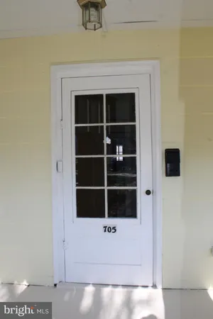 a view of front door