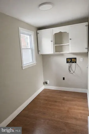 a view of a room with rack on the wall