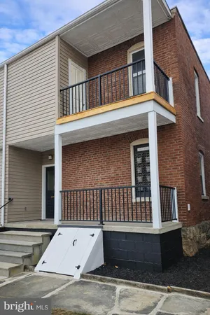 a view of a house with a balcony