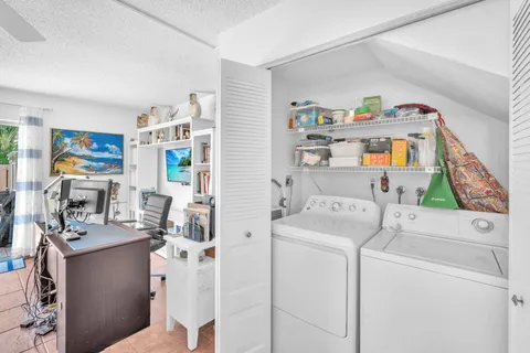 a room with storage and utility